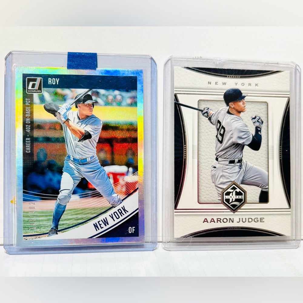 2- AARON JUDGE 2018 PANINI REFRACTOR CARD & LIMITED LOT !! 1 Beautiful & Clean.. - Picture 3 of 5